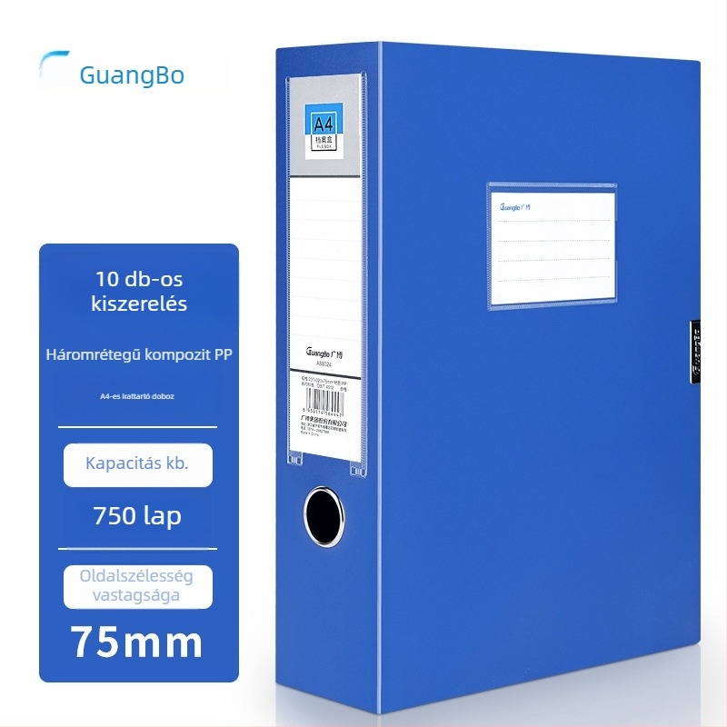 GuangBo A4-es műanyag irattartó doboz, modell A88024/A88025