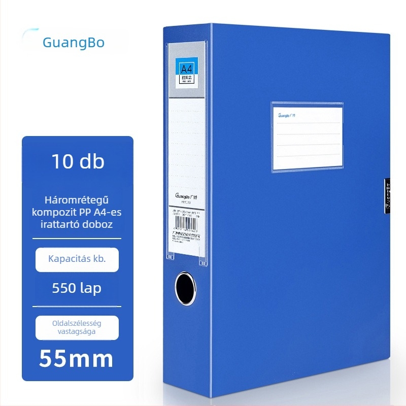 GuangBo A4-es műanyag irattartó doboz, modell A88024/A88025