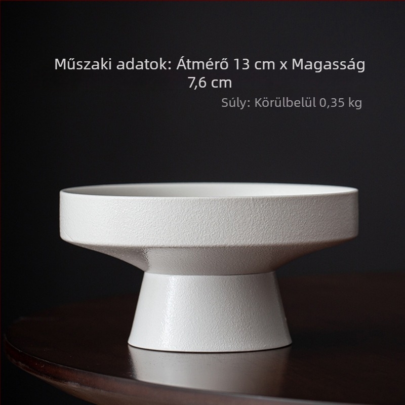 Porcelánból készült kínai stílusú magas lábú gyümölcstál, desszert- és teasnack tál, kör alakú, új kínai stílus, otthoni használatra