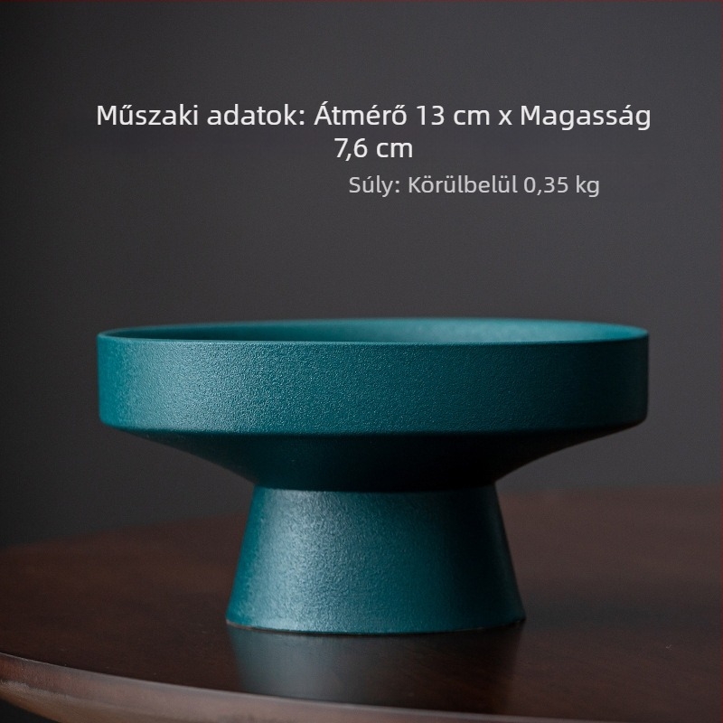 Porcelánból készült kínai stílusú magas lábú gyümölcstál, desszert- és teasnack tál, kör alakú, új kínai stílus, otthoni használatra