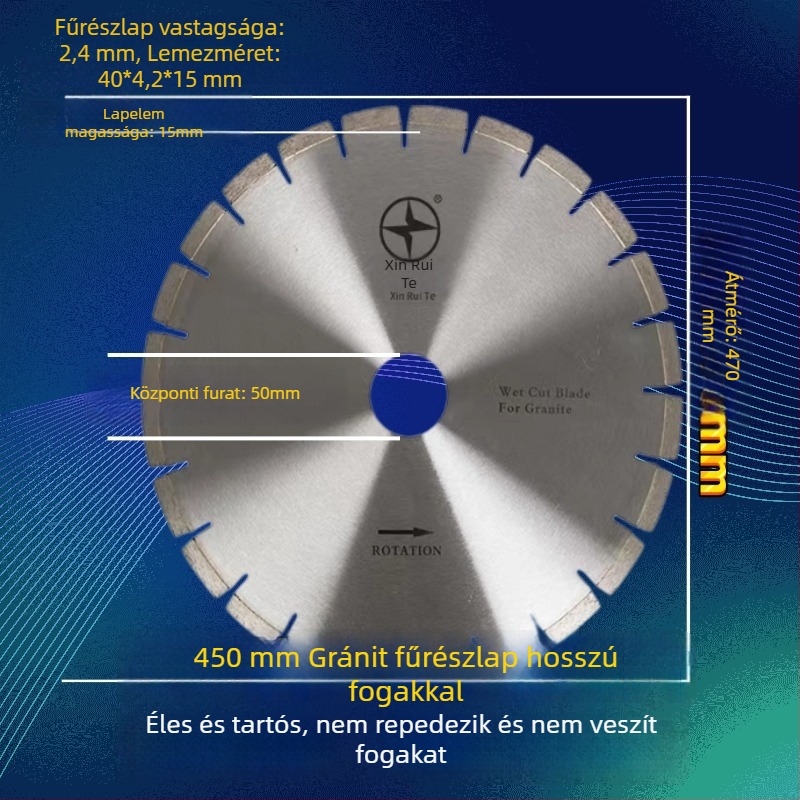 Gyémánt körfűrészlap gránitra – éles és tartós