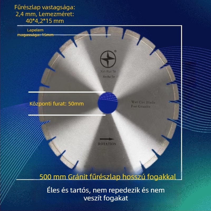 Gyémánt körfűrészlap gránitra – éles és tartós