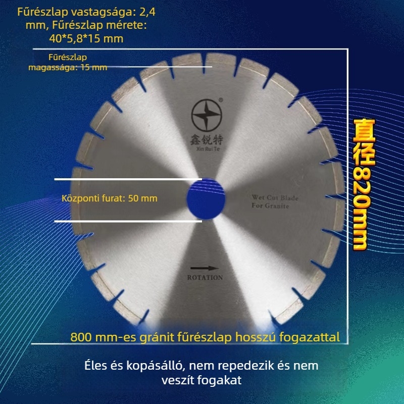 Gyémánt körfűrészlap gránitra – éles és tartós