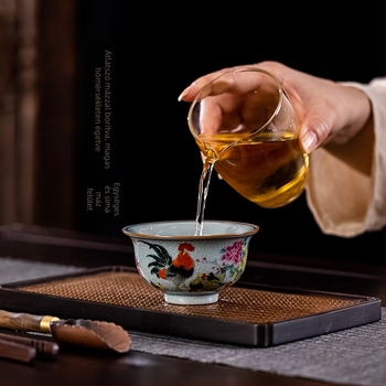 Jingdezhen kerámia teáscsésze – Chicken Cup