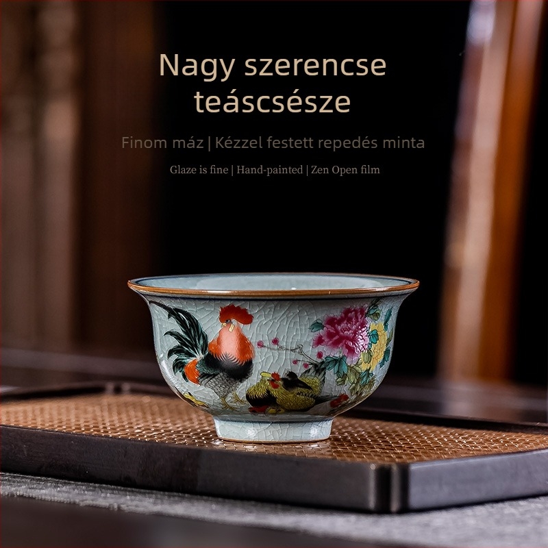 Jingdezhen kerámia teáscsésze – Chicken Cup