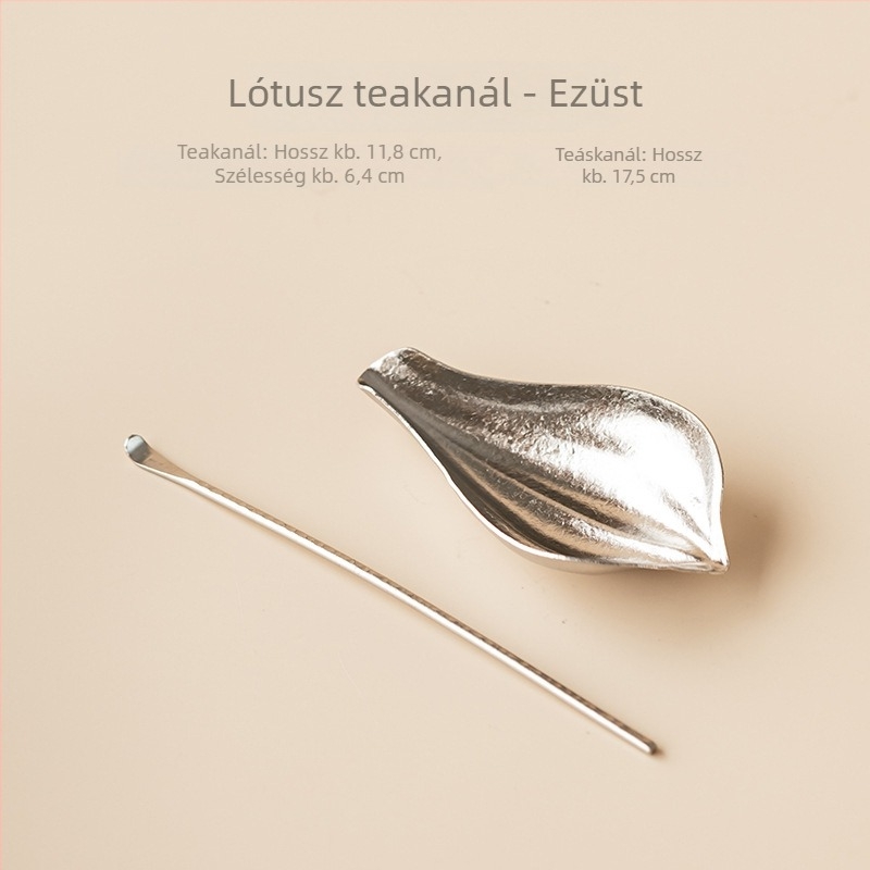 Otthoni teázáshoz készült kiegészítő készlet: titán teakeverőkanál, teáskanál, tea szeparáló, tea ébresztő eszköz, teaceremónia hat úriembere