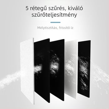 Vízszűrő elem, 3-por gyorscsatlakozás, öt lépéses ultrafiltráció beépített PP pamutszűrő