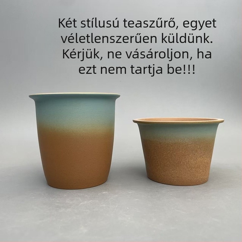 Hegymintás kerámia teáskanna otthoni használatra, kreatív tea-víz elválasztás, elegáns pohár, Kung Fu teáskészlet, égésvédő kialakítás, nagy méret.