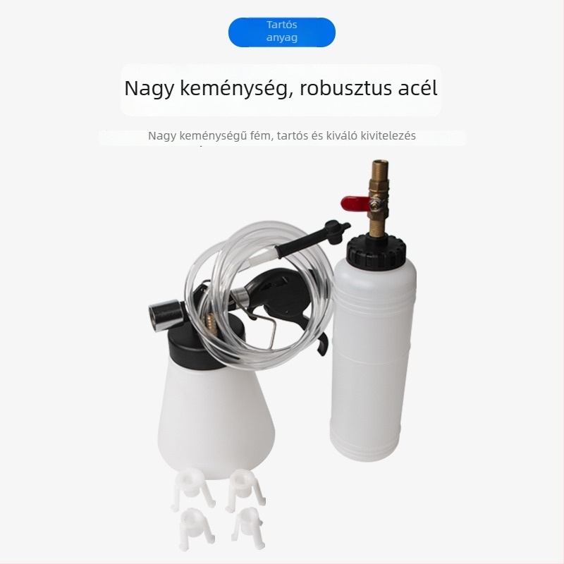 Pneumatikus fékfolyadék-csere eszköz automata kivonóval és töltővel jármű karbantartásához
