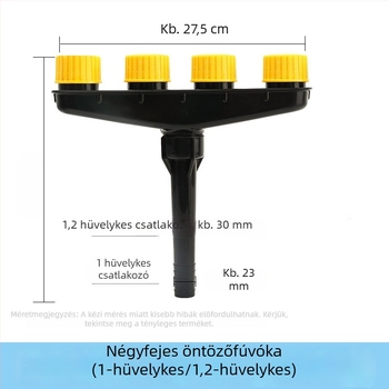 Többfejű kerti permetezőfej otthoni öntözéshez
