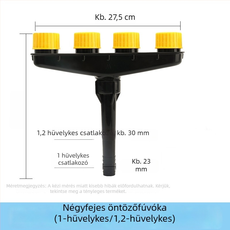 Többfejű kerti permetezőfej otthoni öntözéshez