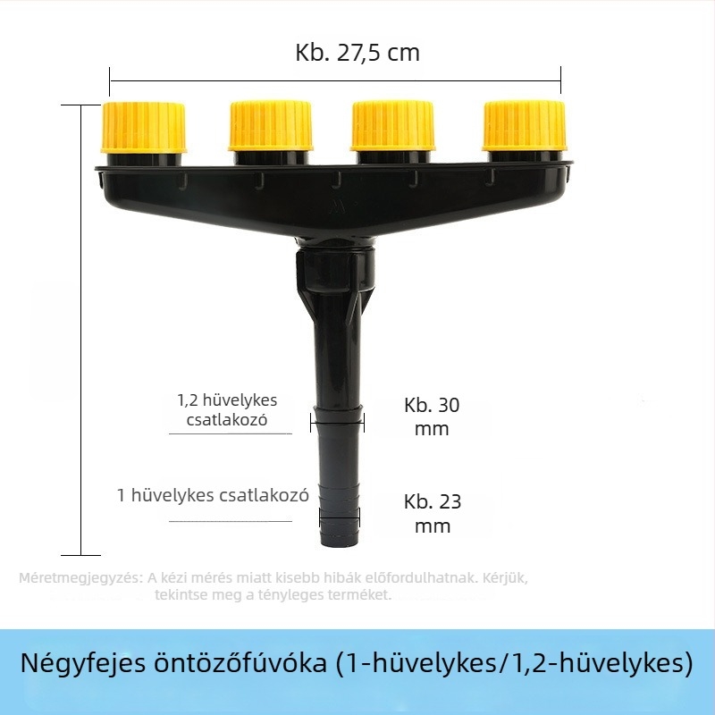 Többfejű kerti permetezőfej otthoni öntözéshez