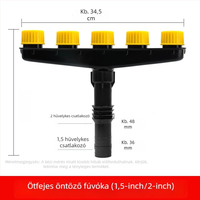 Többfejű kerti permetezőfej otthoni öntözéshez