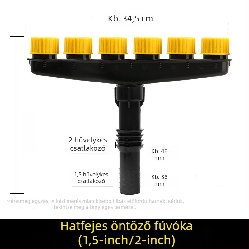 Többfejű kerti permetezőfej otthoni öntözéshez