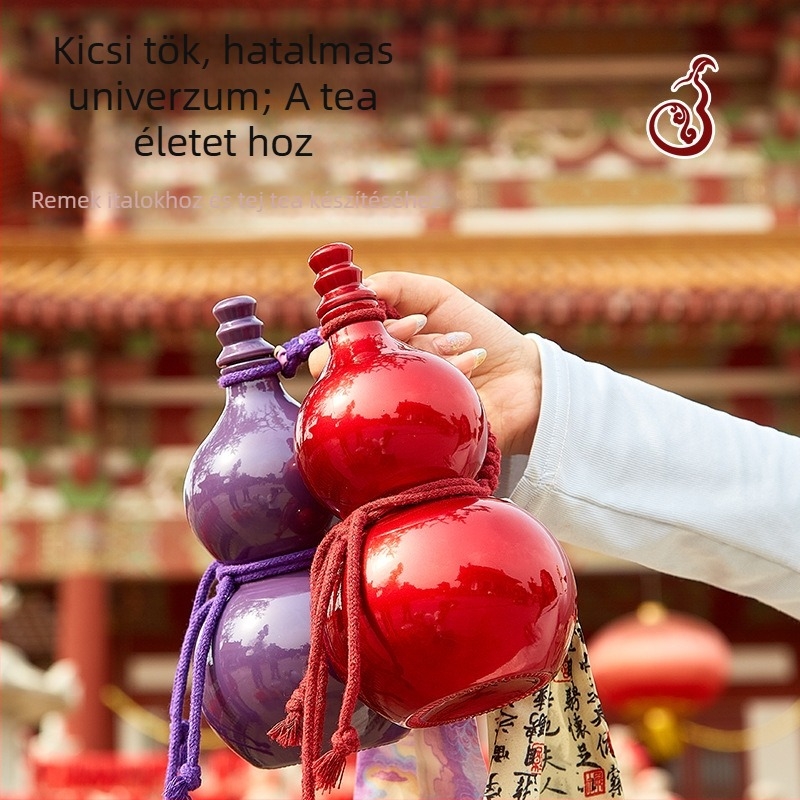 500 ml tök alakú üveg szeszes italokhoz, üres, fedéllel és hordozó zsinórral – színváltozatok