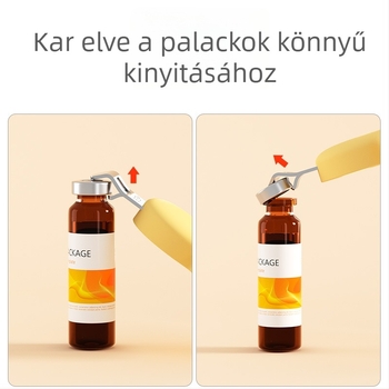 Mágneses üvegnyitó – többszörös funkciójú, gyógyszeres üvegekhez, alumínium kupakokhoz és sörhöz