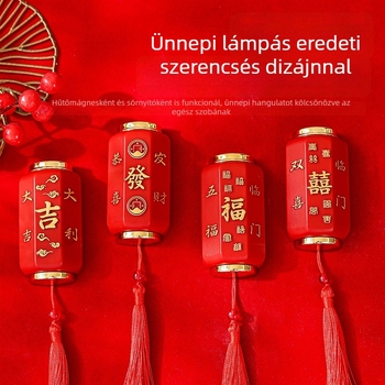 Kreatív ünnepi sörnyitó szerencsés hűtőmágnessel, kis medállal, többfunkciós háztartási nyitó.