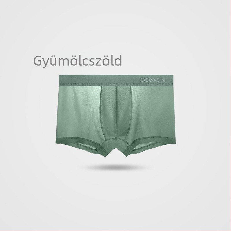 Férfiak légáteresztő nylon boxeralsó, hűsítő érzetű, hálós panelokkal és antibakteriális béléssel