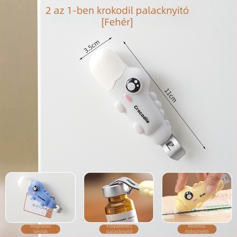 Mágneses 2-in-1 üveg- és doboznyitó, energiatakarékos, többfunkciós, rozsdamentes acél, hordozható