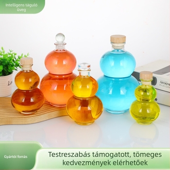 265 ml átlátszó, vastagított üvegű tök alakú üveg gyümölcsborhoz