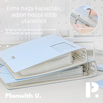 RosyPosy Planwith Buckle – Nagy kapacitású kártyaalbum oldható lapokkal, 25 oldal, kártyákhoz és jegyekhez