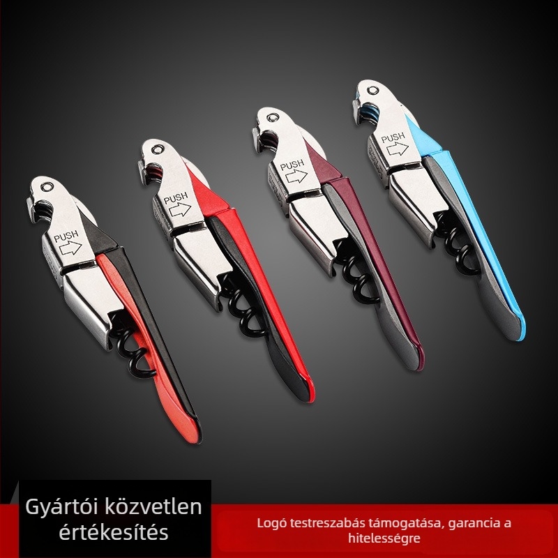 Haima Knife Rozsdamentes acél palacknyitó – többfunkciós sör- és bornyitó
