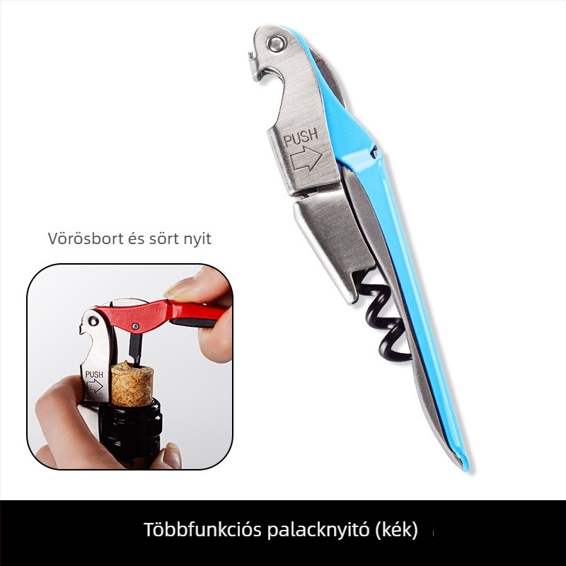 Haima Knife Rozsdamentes acél palacknyitó – többfunkciós sör- és bornyitó