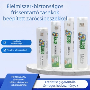Kék szív formájú frissességmegőrző zacskók, élelmiszer-minőségű háztartási műanyag zacskók, hűtő- és fagyasztóhoz, hőálló, vastított