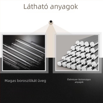 Mingzun Piaoyi üveg teáskanna készlet teás kellékekkel – otthonra és irodába
