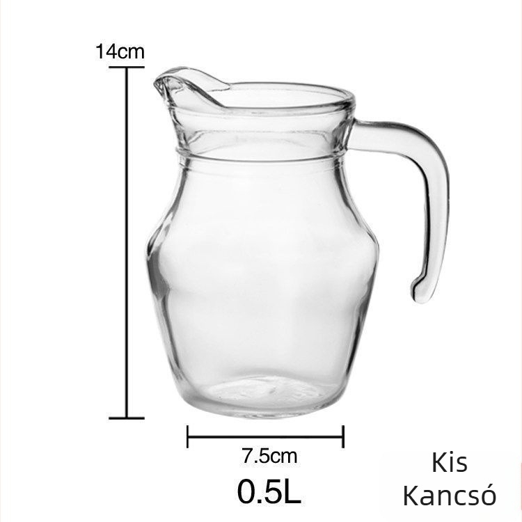 Dekan­ter vastag üvegből vörösborhoz és szeszes italokhoz, kacsa-szájú kifolyóval, 500 ml