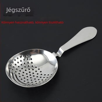 Rozsdamentes acélból készült jégelválasztó bárhoz, koktélokhoz való jégszűrő, otthoni használatra