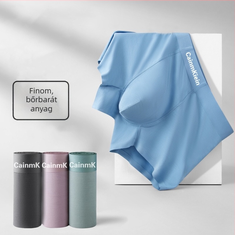 Férfi seamless boxer alsó, lélegző, gyorsan száradó, bőrbarát, egyszínű