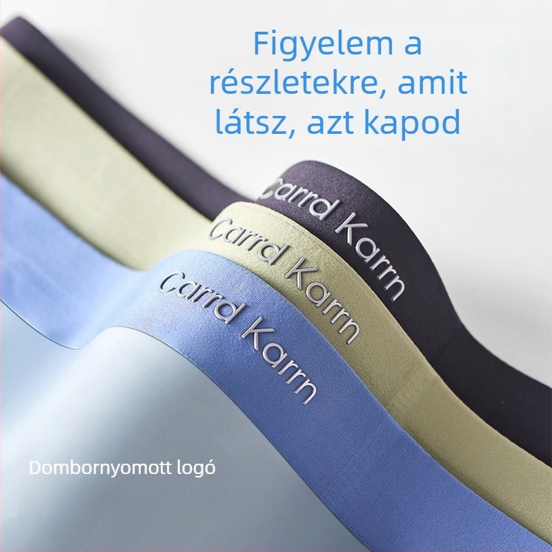 Férfiak számára lélegző nejlonból készült ice-silk alsónadrág nyomtatott mintával