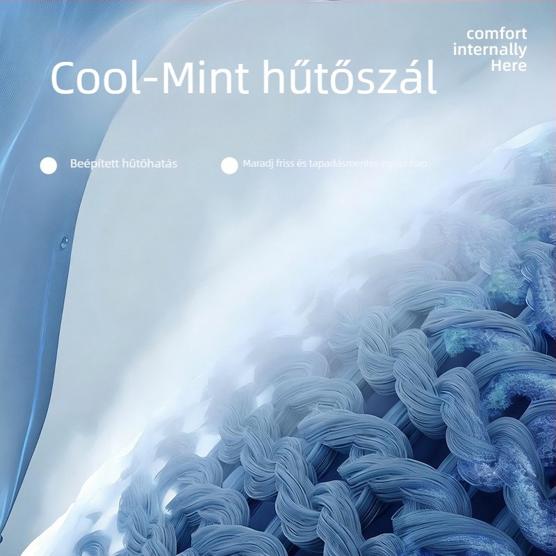 Férfiak számára lélegző nejlonból készült ice-silk alsónadrág nyomtatott mintával