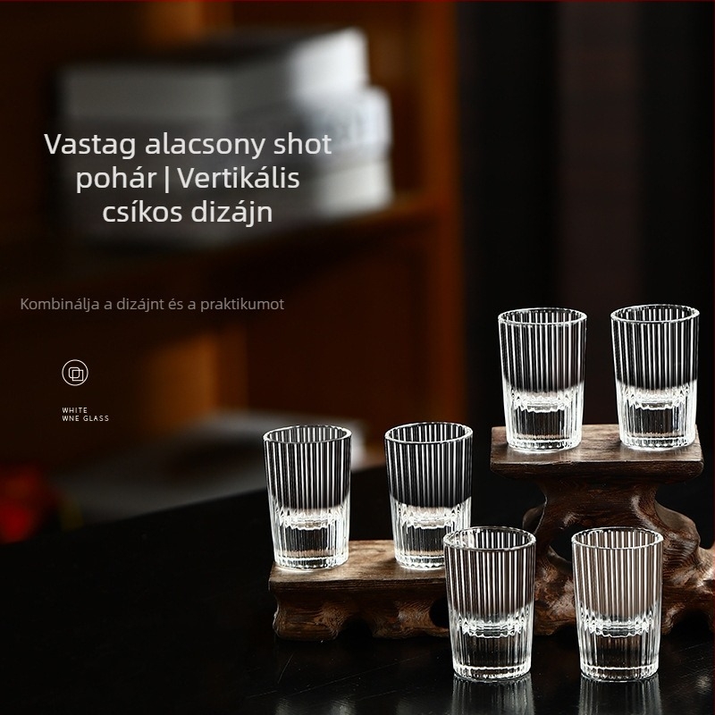 Kristályüveg italos pohárkészlet adagolóval, otthoni használatra, kis poharak, kínai stílusú ivóedények, kreatív egypoharas dizájn