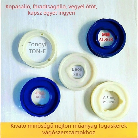 Marógép tápadó készülék gumírozott fogaskerékkel és nylonos fogakkal, automatikus adagolás