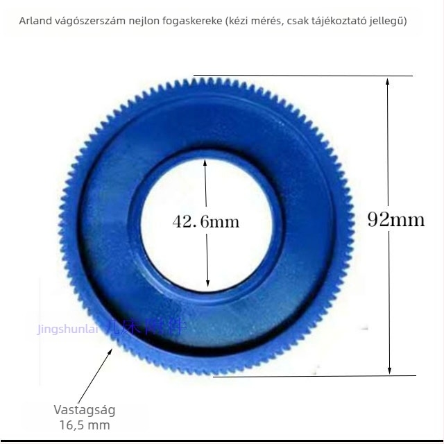 Marógép tápadó készülék gumírozott fogaskerékkel és nylonos fogakkal, automatikus adagolás
