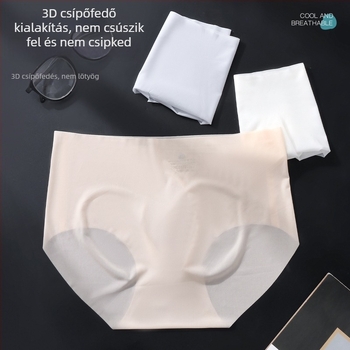 Férfiaknak készült varrat nélküli, könnyű jég-selyem anyagú brief, 3D kiemelkedő zsebbel, lélegző és rugalmas