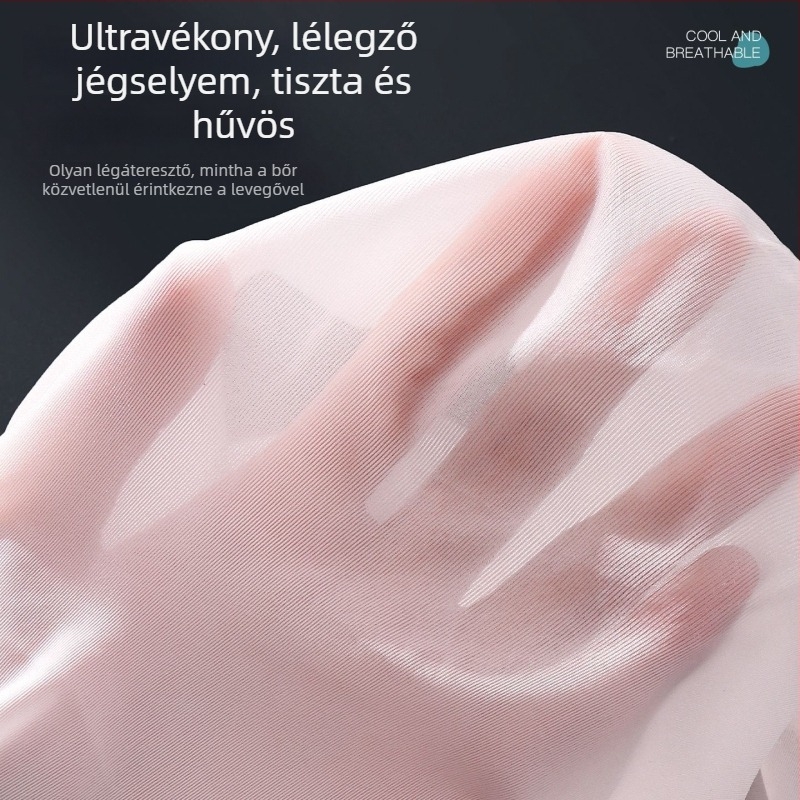 Férfiaknak készült varrat nélküli, könnyű jég-selyem anyagú brief, 3D kiemelkedő zsebbel, lélegző és rugalmas