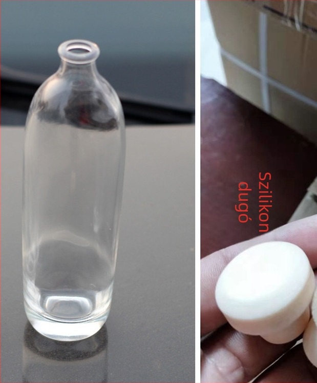 330 ml/500 ml átlátszó üvegpalack – vastag aljú, 330 ml és 500 ml méretek, gyümölcsborhoz, Ice Wine-hoz és enzimes keverékekhez, üres palack