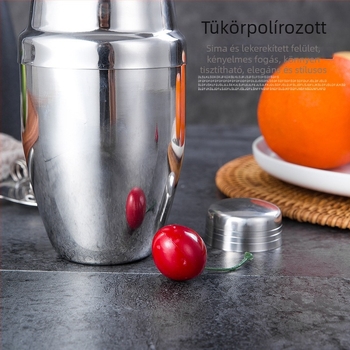 Európai stílusú rozsdamentes acél koktél shaker