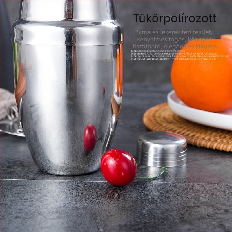 Európai stílusú rozsdamentes acél koktél shaker
