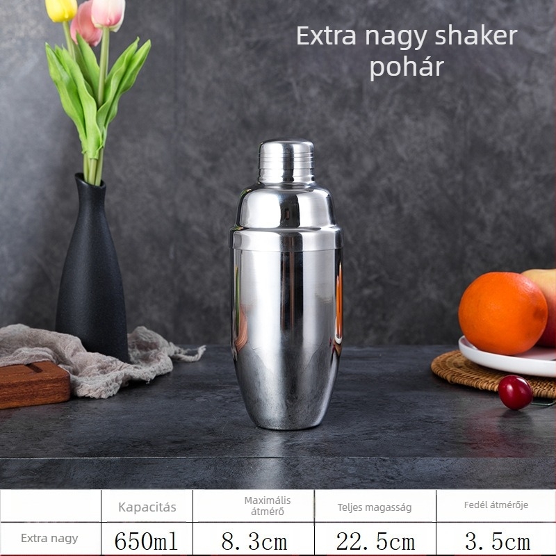 Európai stílusú rozsdamentes acél koktél shaker