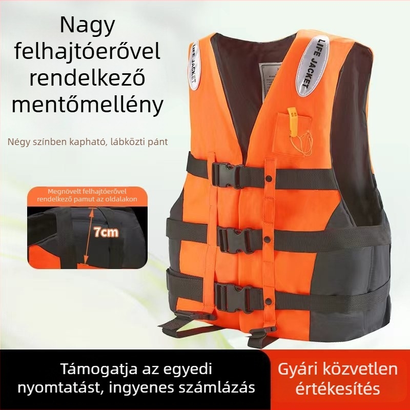 Felnőttek és gyerekek számára mentőmellény, hajózásra, úszásra és sznorkelezésre, hordozható felszerelés