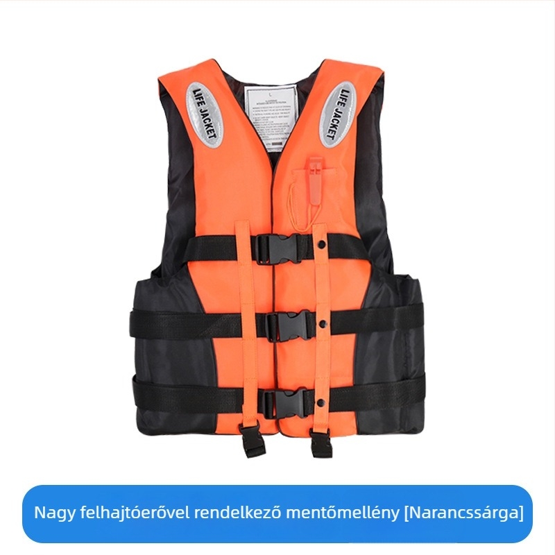 Felnőttek és gyerekek számára mentőmellény, hajózásra, úszásra és sznorkelezésre, hordozható felszerelés