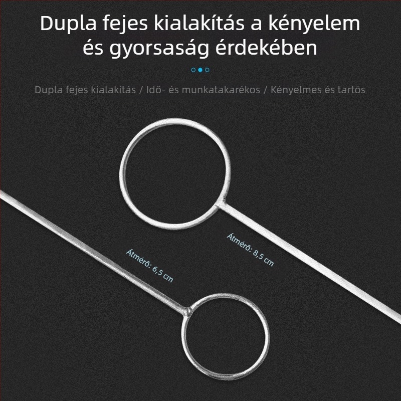 Üvegpalackhoz való vasgyűrű és üvegvágó eszköz