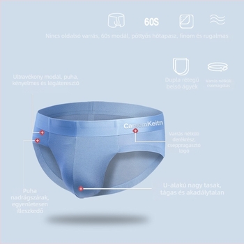 Férfi brief Ice Silk modálból, vékony és lélegző, nyárra