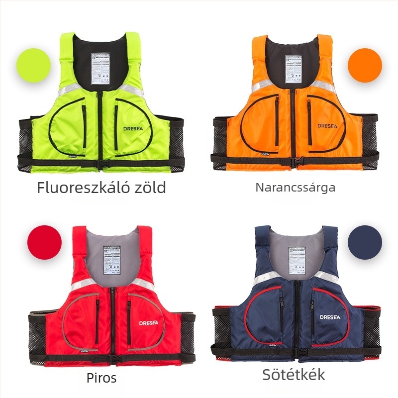 Felnőtteknek szóló nagy felhajtóerővel rendelkező mentőmellény – vízi sportok, úszás, horgászat és rafting
