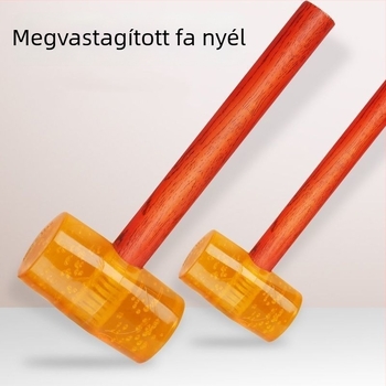Átlátszó gumi kalapács műanyag fejjel és műanyag nyéllel csempék felhelyezéséhez – többfunkciós építőipari kalapács