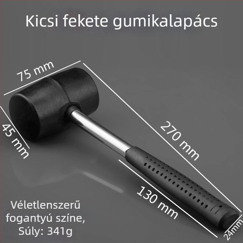 Átlátszó gumi kalapács műanyag fejjel és műanyag nyéllel csempék felhelyezéséhez – többfunkciós építőipari kalapács